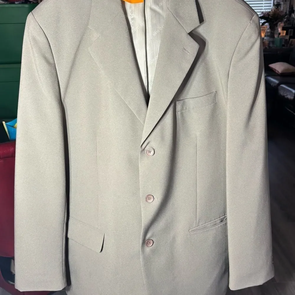 Sorento Man Green Suit Jacket Sports Coat Size 46L EPC